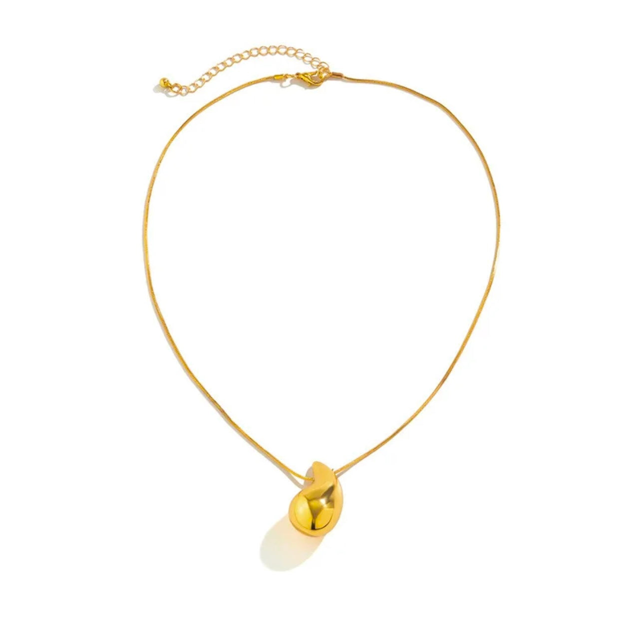 Water Droplet 18K Gold Platted Necklace
