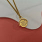 Arabic 18K Gold Plated Destiny Necklace- What is meant for you will reach you even if its is beneath two mountains & what isn't meant for you