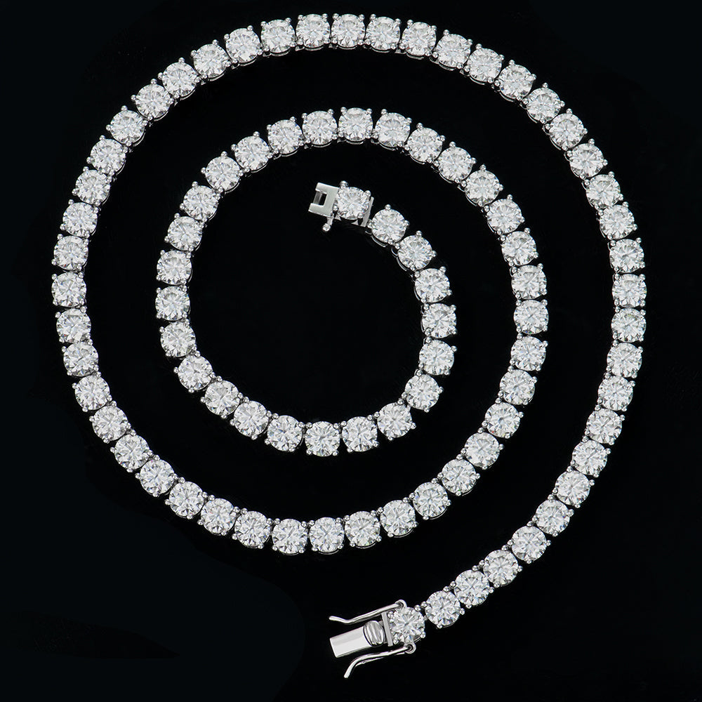 Moissanite 5MM Diamond Tennis VVS Bracelet 8"